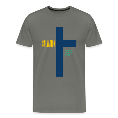 Salvation Men's Premium T-Shirt - asphalt gray