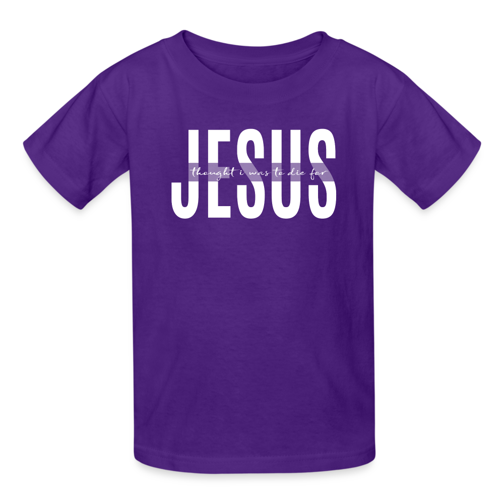 Jesus TDF Ultra Cotton Youth T-Shirt - purple