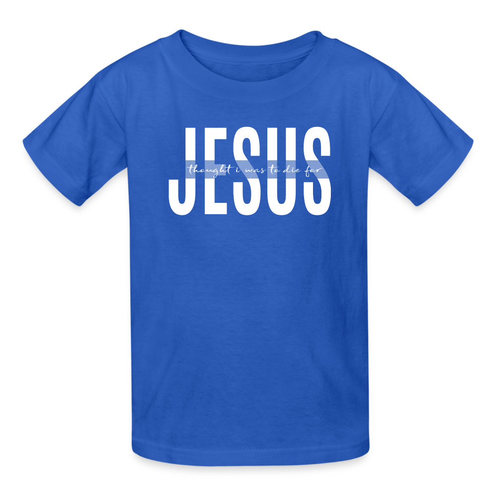 Jesus TDF Ultra Cotton Youth T-Shirt - royal blue