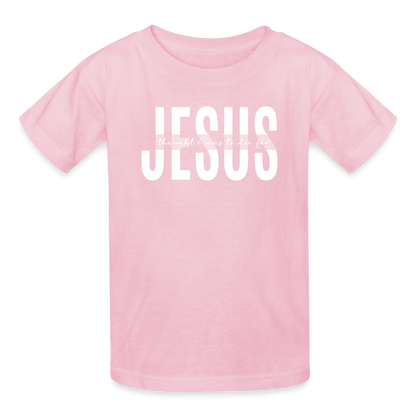 Jesus TDF Ultra Cotton Youth T-Shirt - light pink