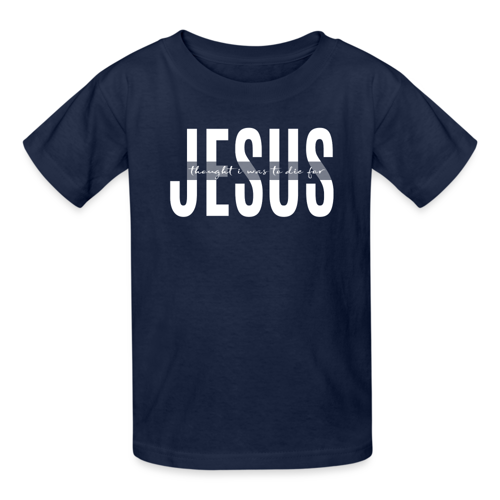 Jesus TDF Ultra Cotton Youth T-Shirt - navy