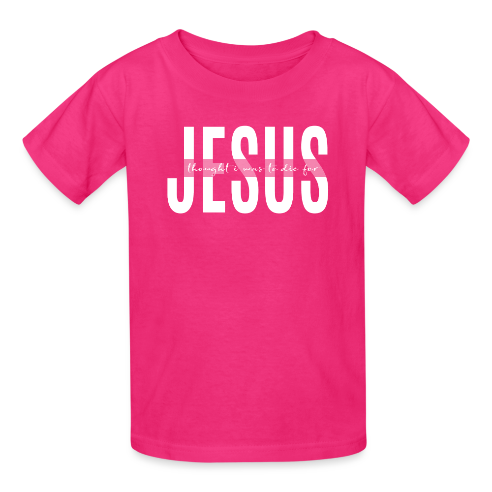 Jesus TDF Ultra Cotton Youth T-Shirt - fuchsia