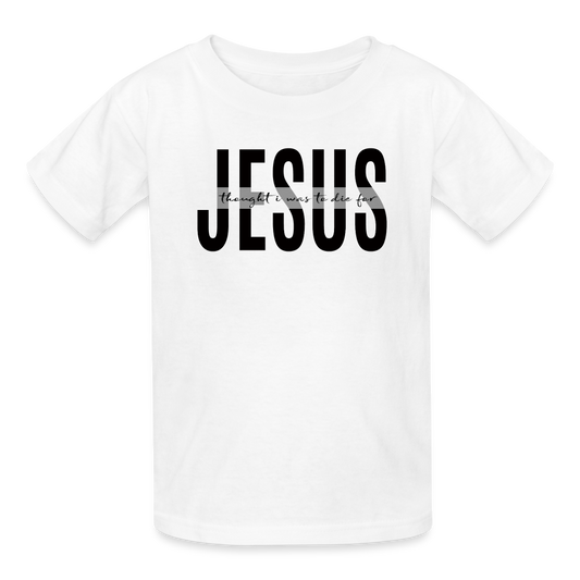 Jesus TDF Ultra Cotton Youth T-Shirt - white