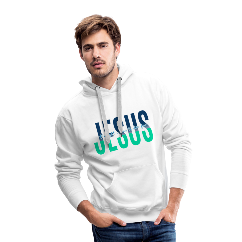 Jesus TDF Men’s Premium Hoodie - white