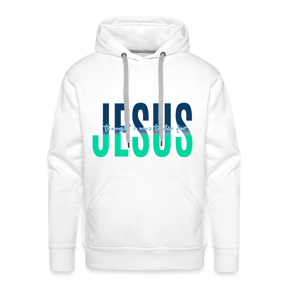 Jesus TDF Men’s Premium Hoodie - white