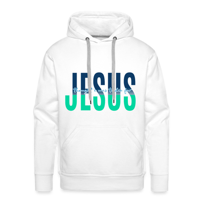 Jesus TDF Men’s Premium Hoodie - white