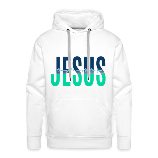 Jesus TDF Men’s Premium Hoodie - white