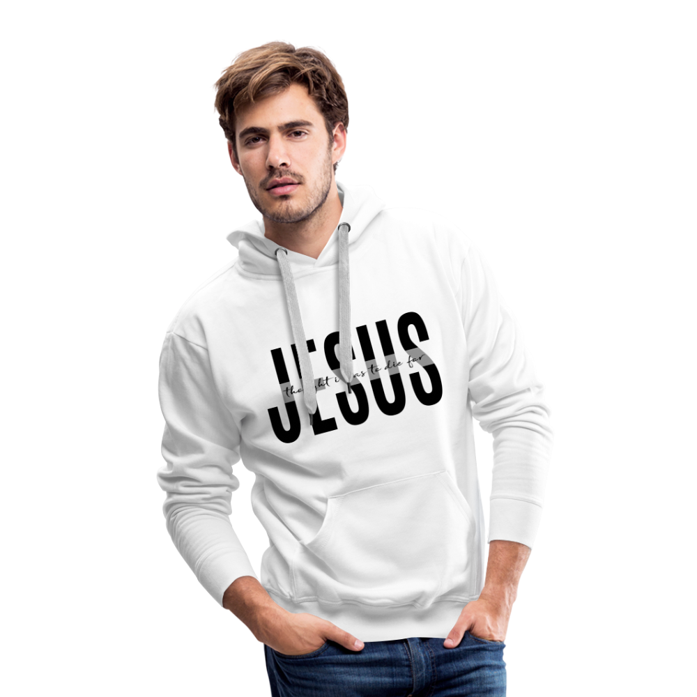 Jesus TDF Men’s Premium Hoodie - white