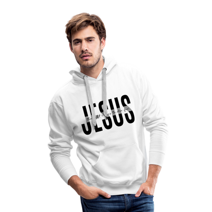 Jesus TDF Men’s Premium Hoodie - white