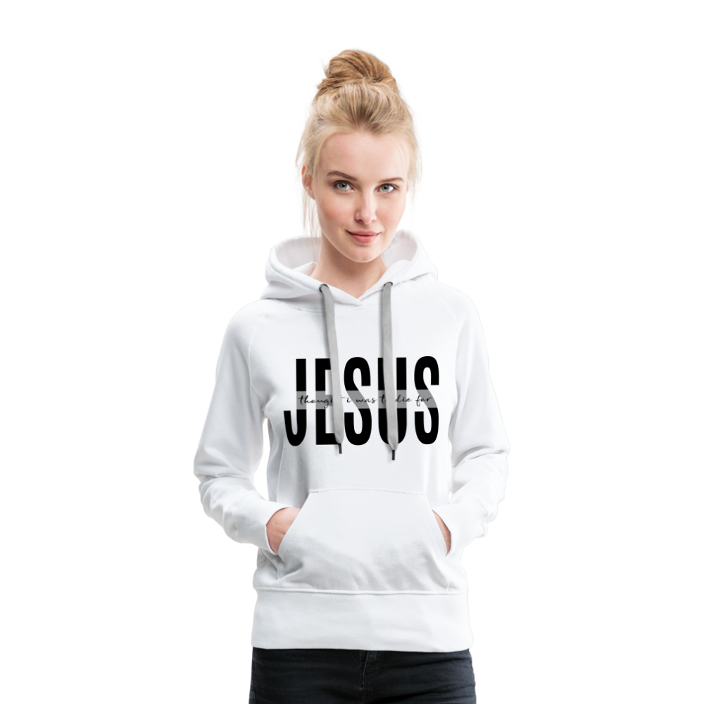 Jesus TDF Women’s Premium Hoodie - white