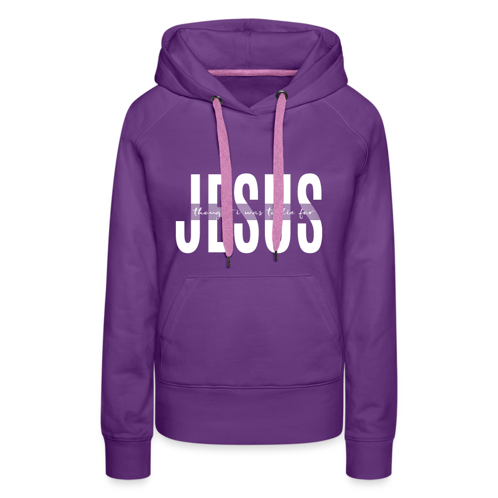 Jesus TDF Women’s Premium Hoodie - purple 