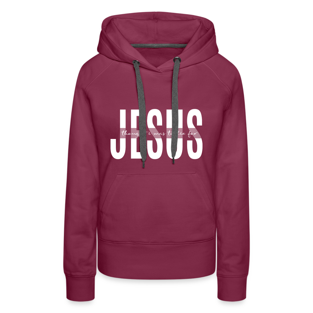 Jesus TDF Women’s Premium Hoodie - burgundy