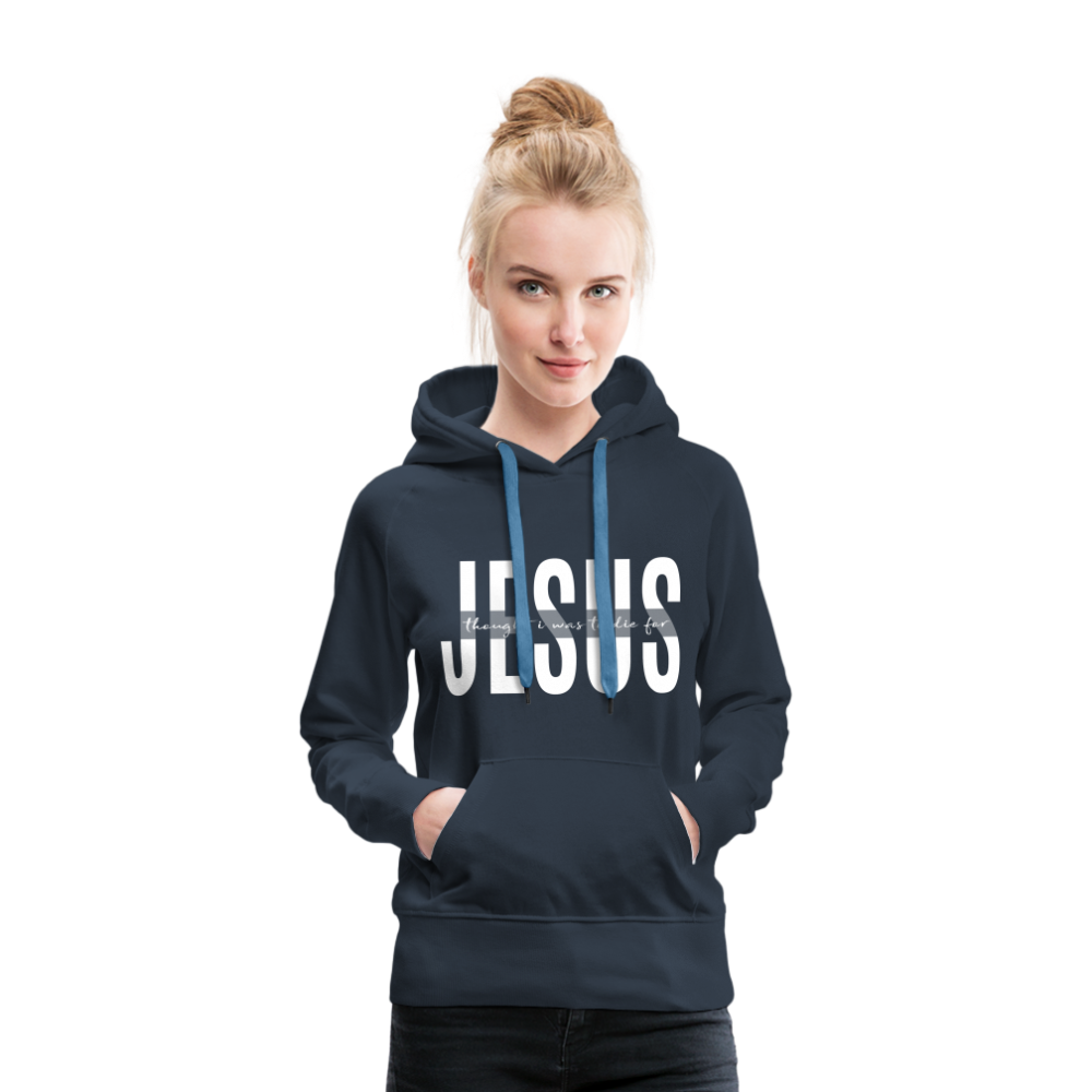 Jesus TDF Women’s Premium Hoodie - navy