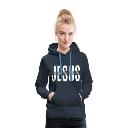 Jesus TDF Women’s Premium Hoodie - navy