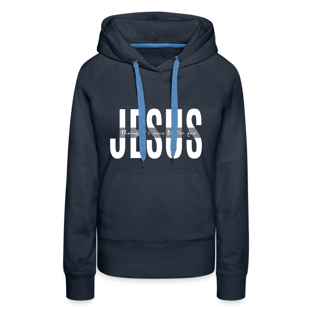 Jesus TDF Women’s Premium Hoodie - navy