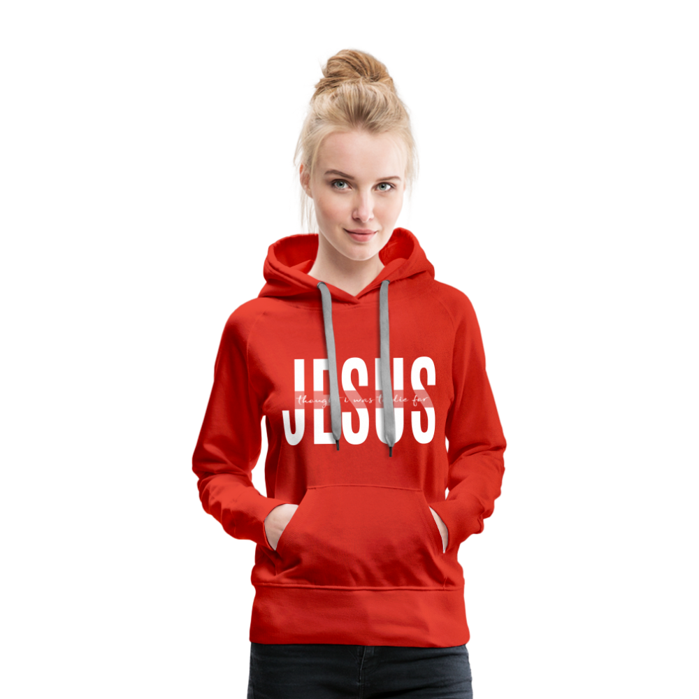 Jesus TDF Women’s Premium Hoodie - red