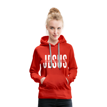 Jesus TDF Women’s Premium Hoodie - red