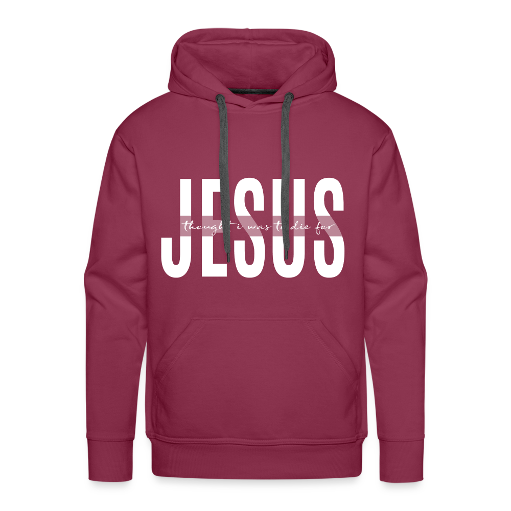 Jesus TDF Men’s Premium Hoodie - burgundy