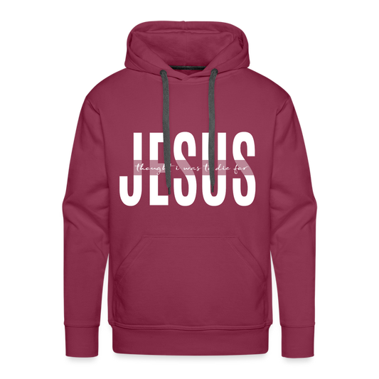 Jesus TDF Men’s Premium Hoodie - burgundy