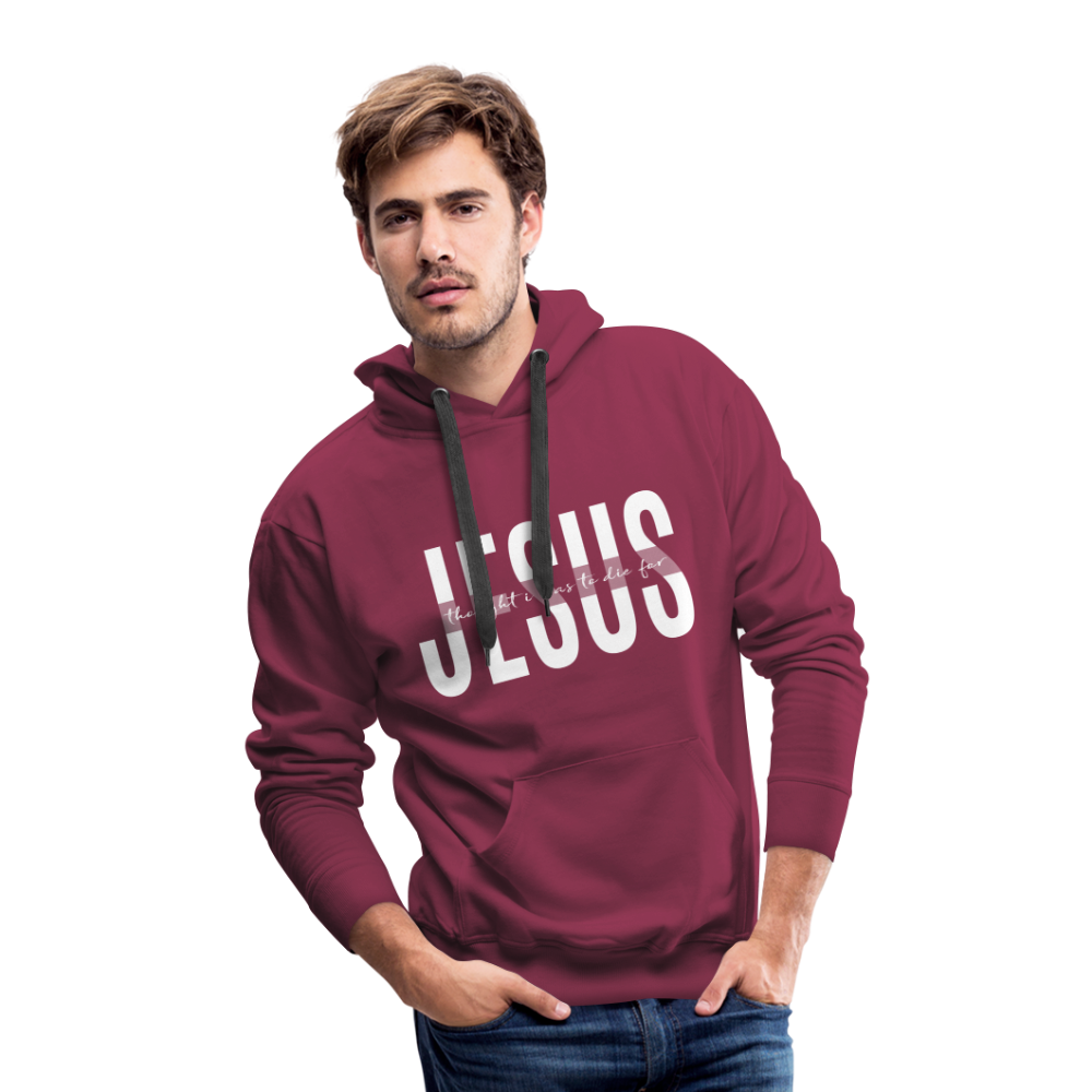 Jesus TDF Men’s Premium Hoodie - burgundy