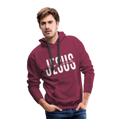 Jesus TDF Men’s Premium Hoodie - burgundy