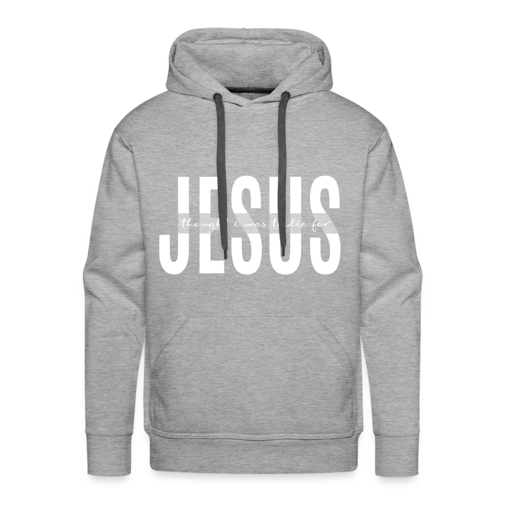 Jesus TDF Men’s Premium Hoodie - heather grey