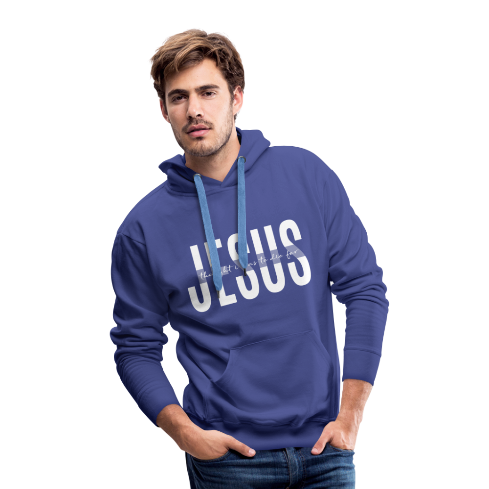 Jesus TDF Men’s Premium Hoodie - royal blue