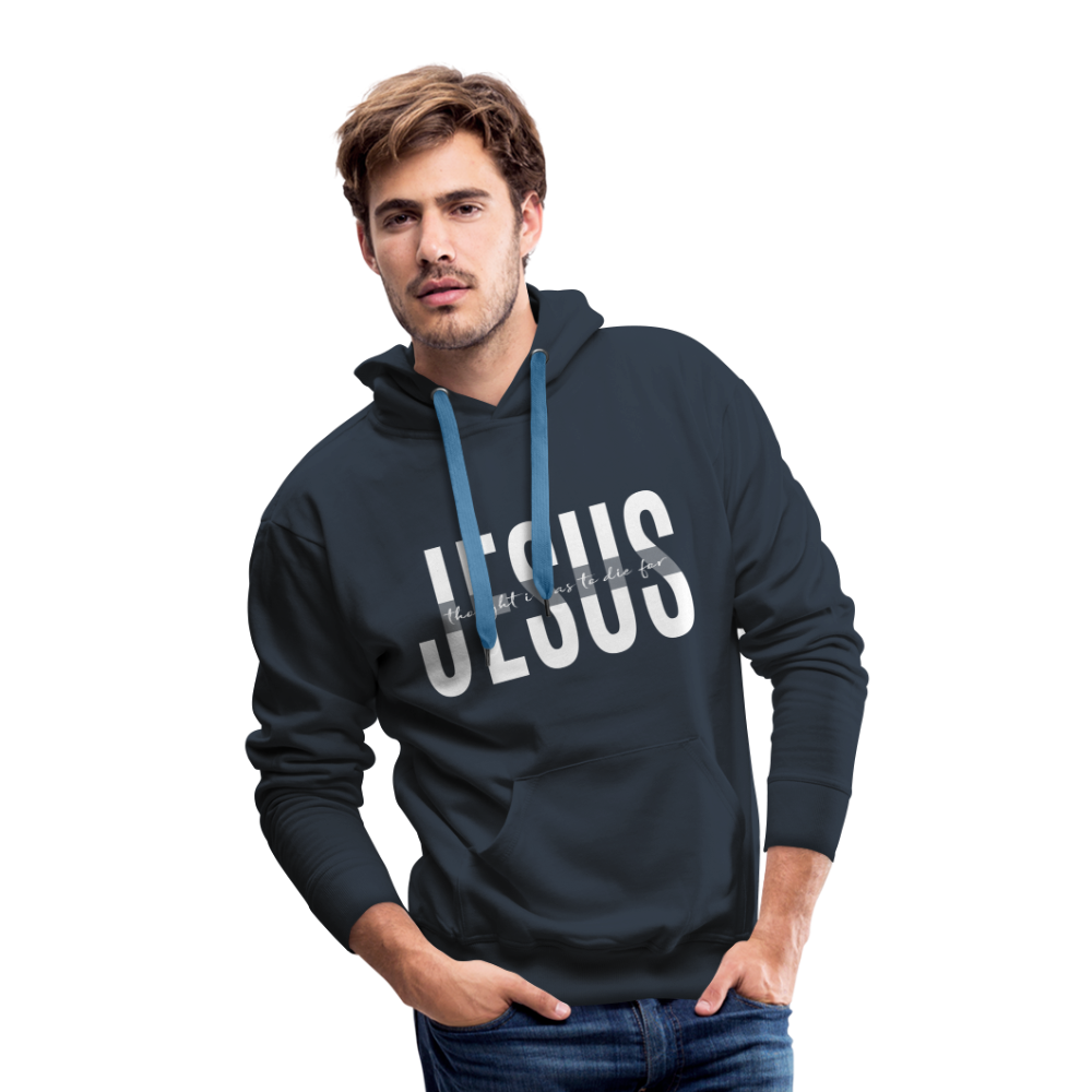 Jesus TDF Men’s Premium Hoodie - navy