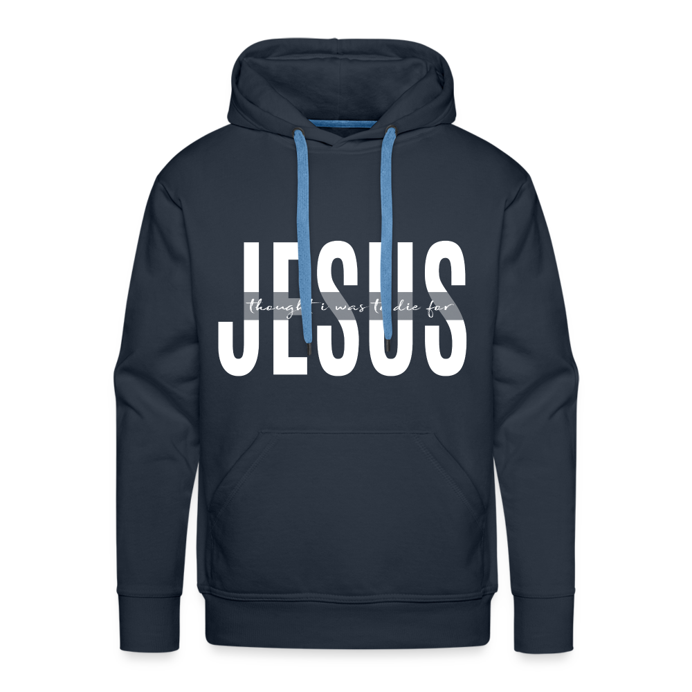 Jesus TDF Men’s Premium Hoodie - navy