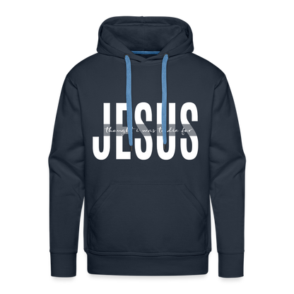 Jesus TDF Men’s Premium Hoodie - navy