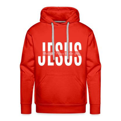 Jesus TDF Men’s Premium Hoodie - red