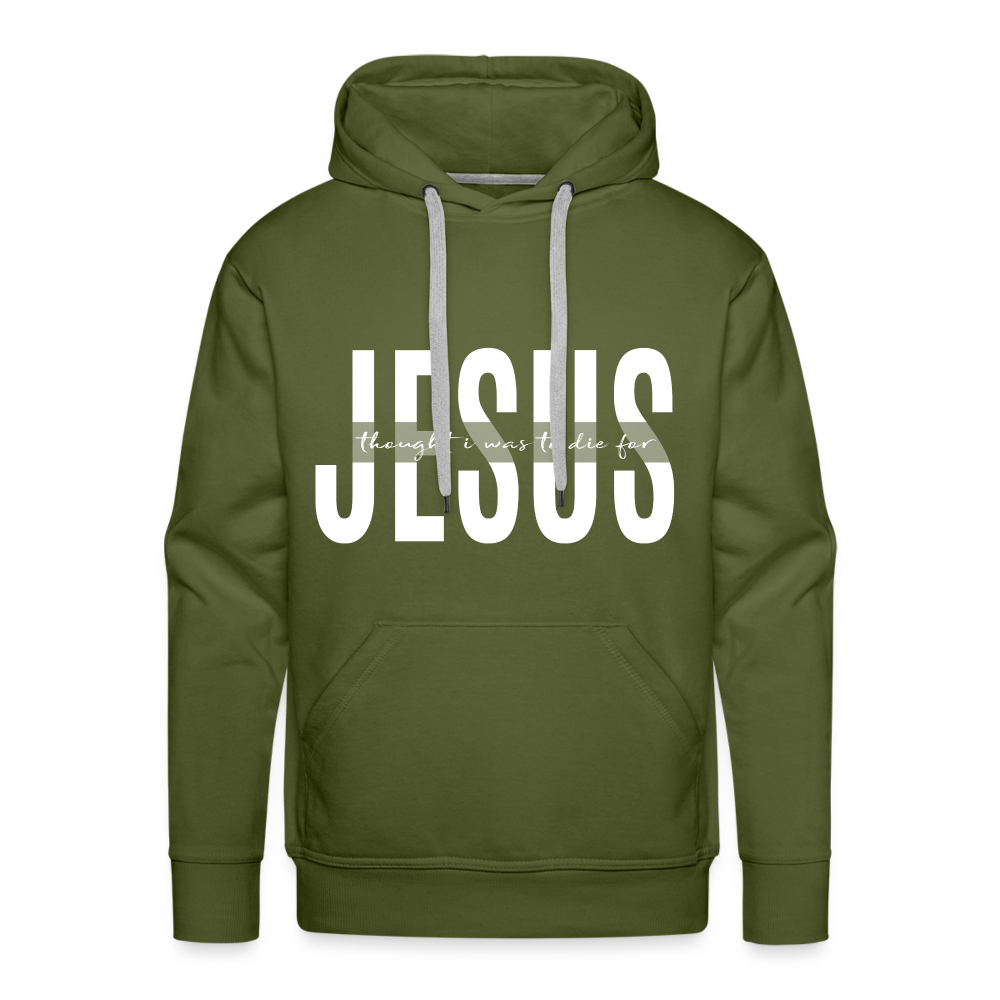 Jesus TDF Men’s Premium Hoodie - olive green