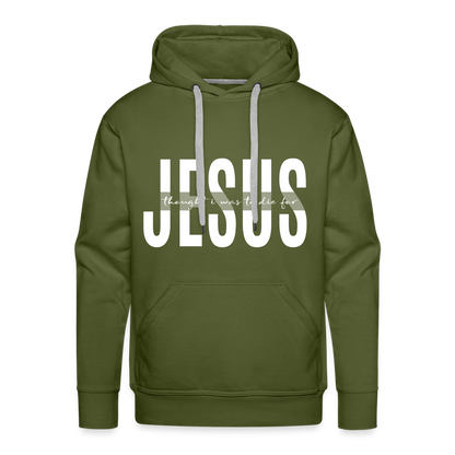 Jesus TDF Men’s Premium Hoodie - olive green