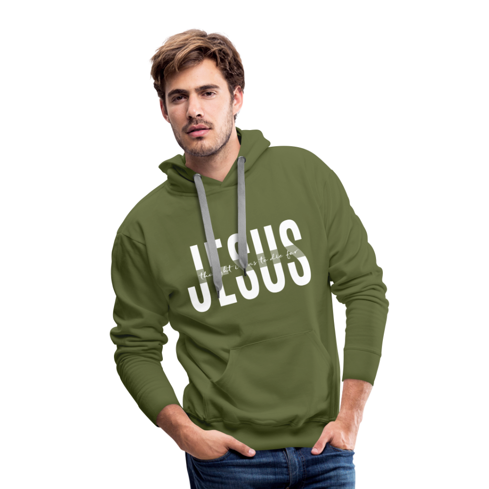 Jesus TDF Men’s Premium Hoodie - olive green