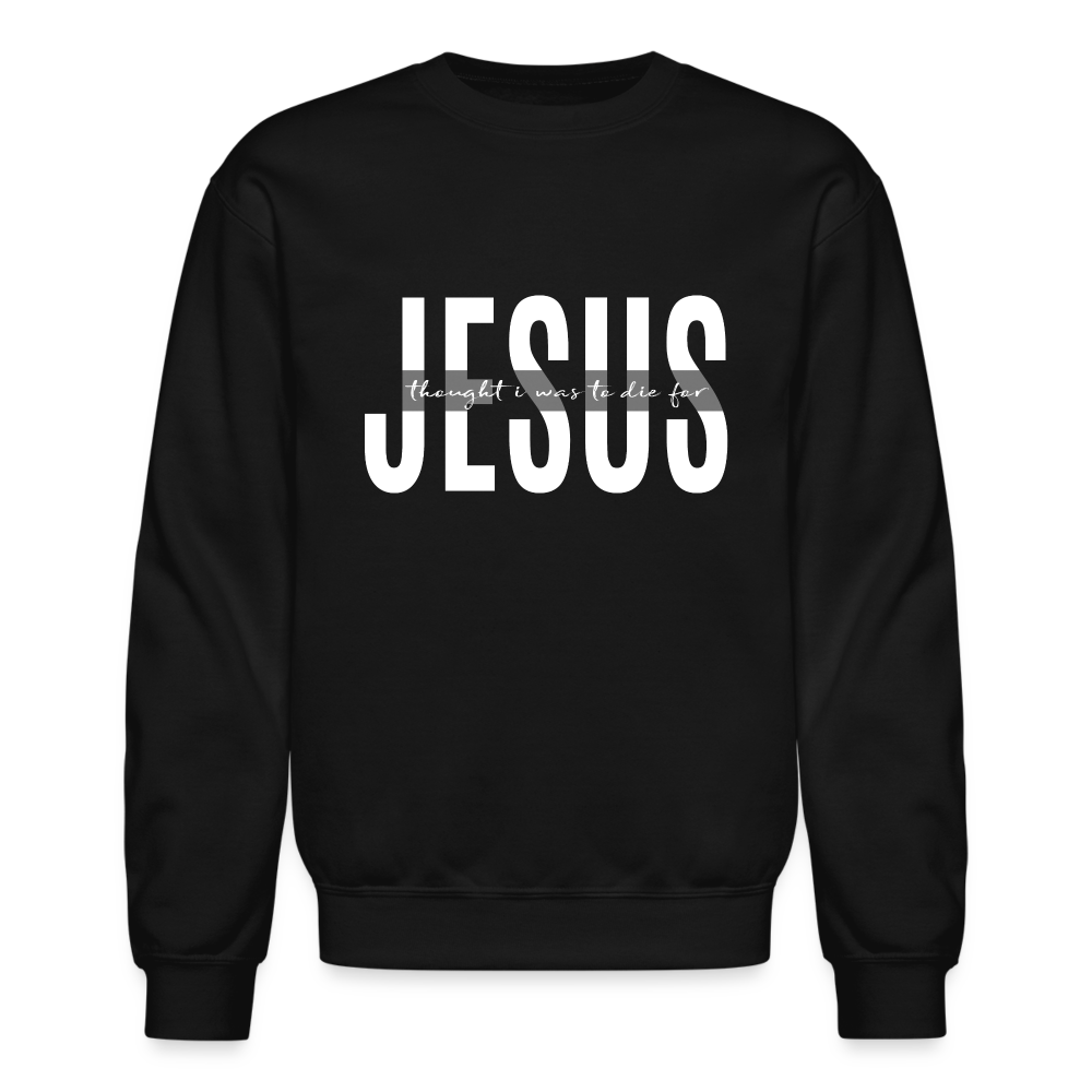 Jesus TDF Unisex Crewneck Sweatshirt - black