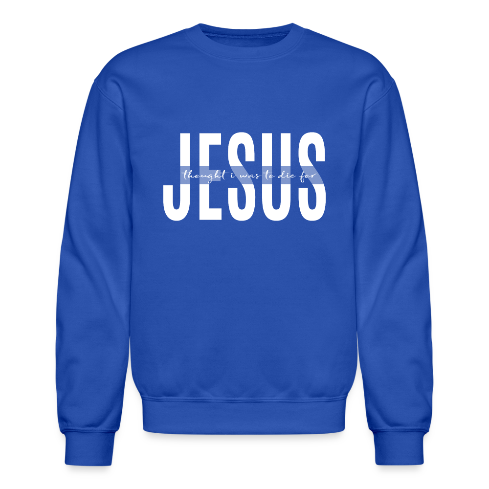 Jesus TDF Unisex Crewneck Sweatshirt - royal blue